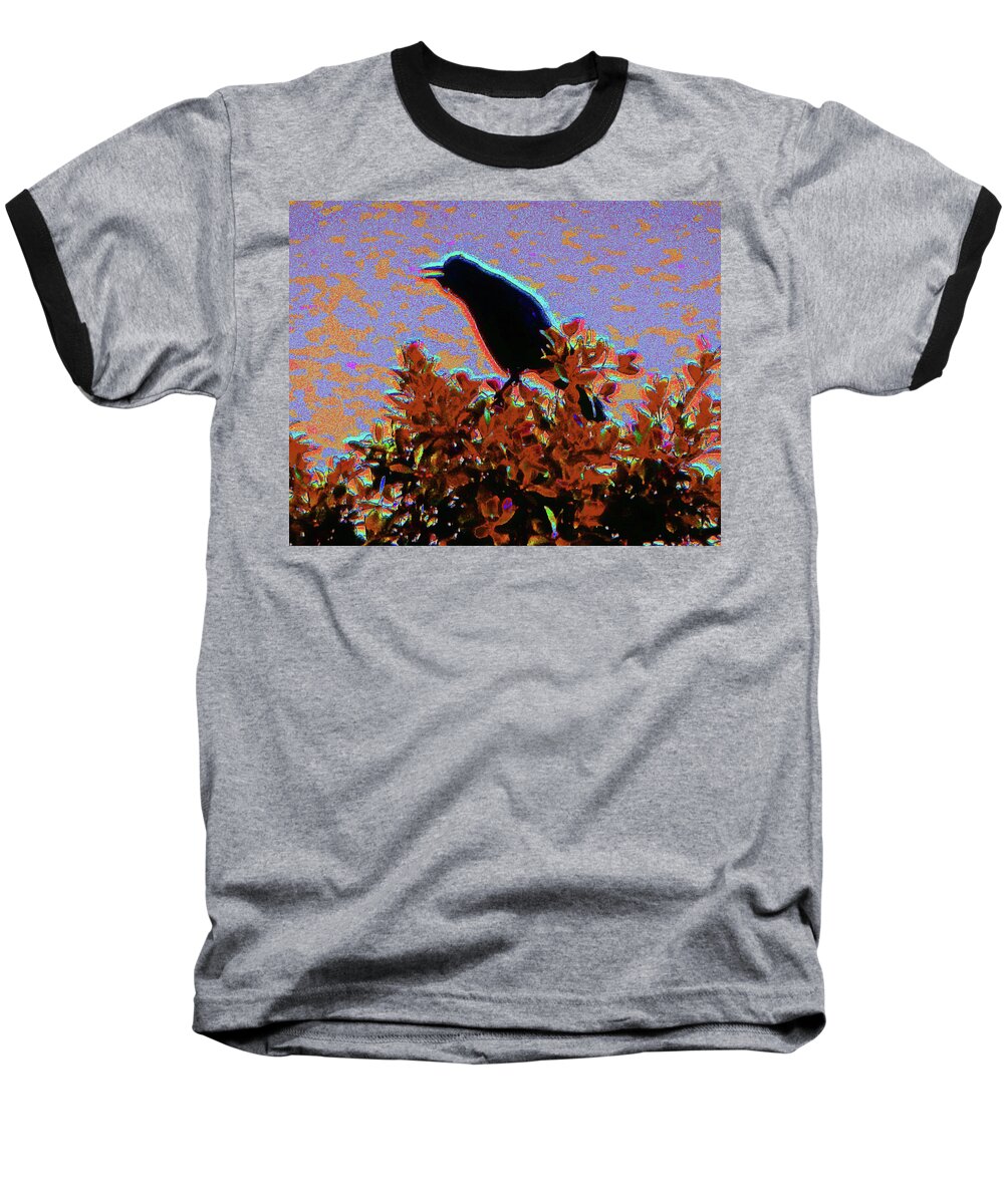 Bird Baseball T-Shirt featuring the photograph Solar Tree Bird #1 by Andrew Lawrence