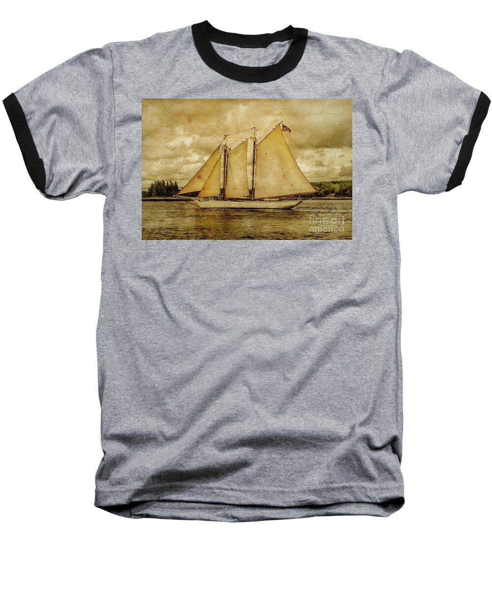 Tall Ships Baseball T-Shirt featuring the photograph Tall Ship #1 by Alana Ranney
