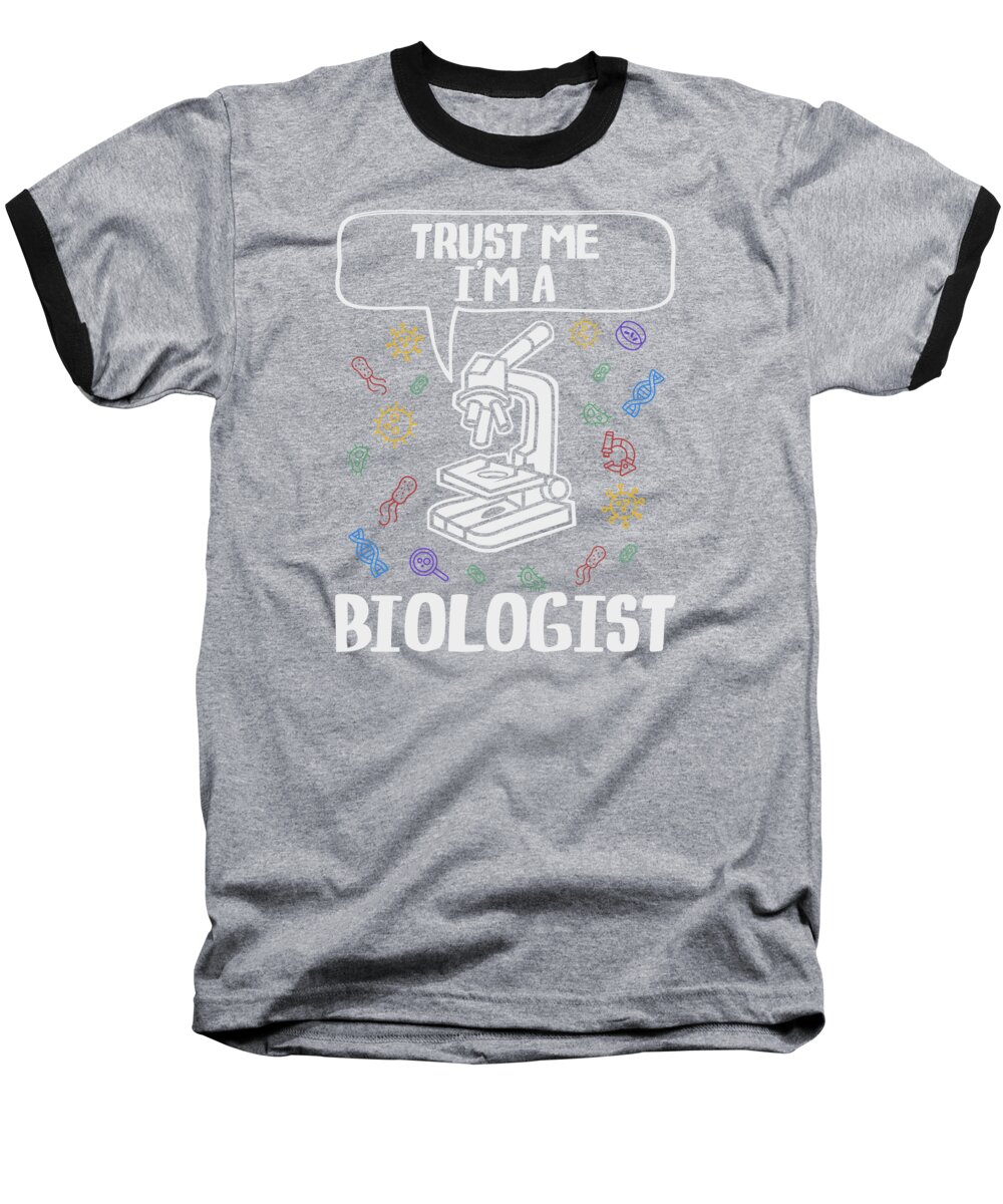 Biologist Baseball T-Shirt featuring the digital art Biologist Nature Living Organisms Evolution #4 by Toms Tee Store