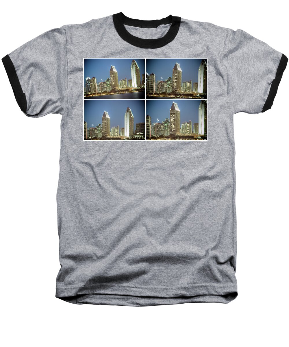 San Diego Baseball T-Shirt featuring the photograph San Diego Skylines by Joseph S Giacalone