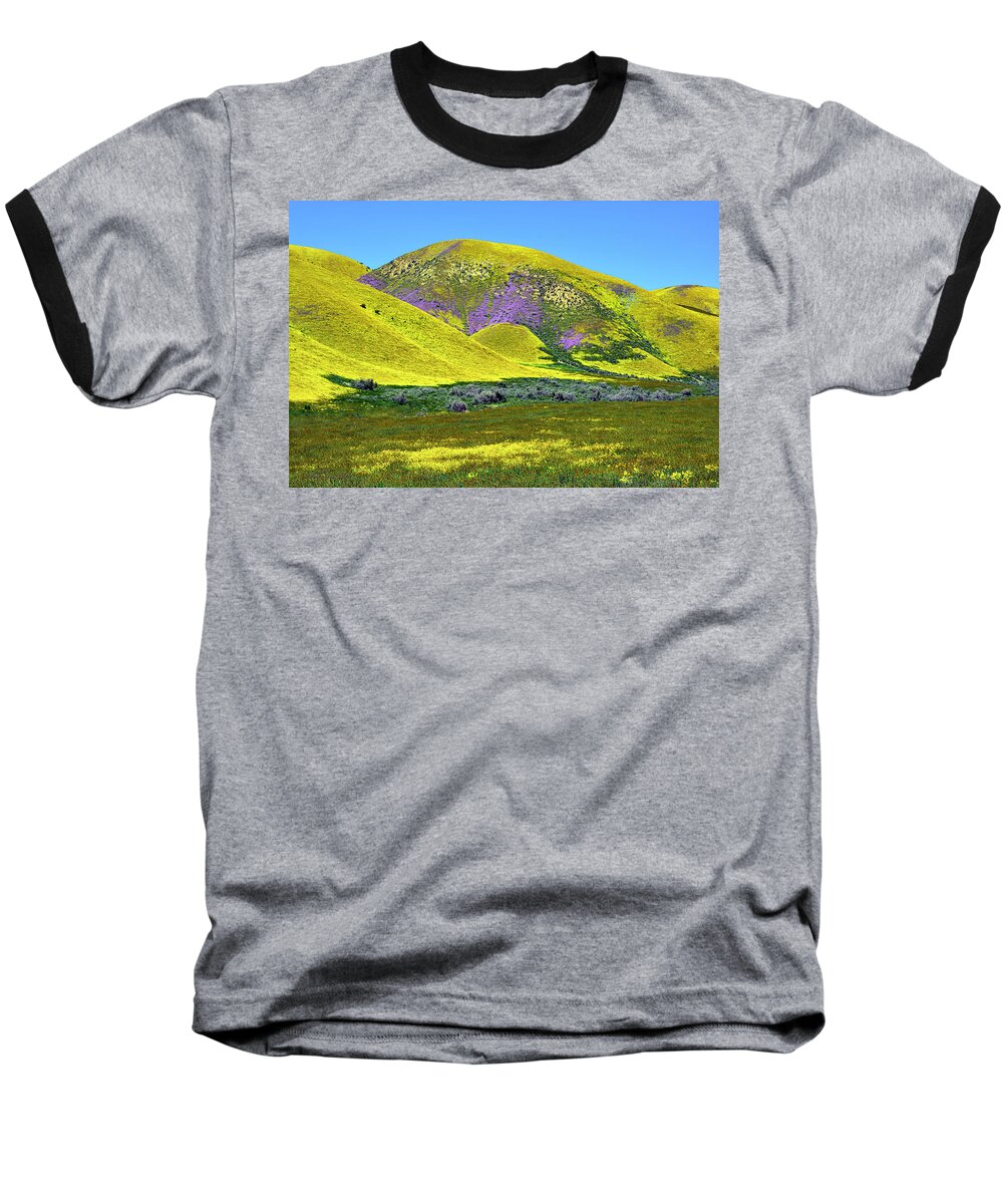 Countryside Baseball T-Shirt featuring the photograph A Foretaste of Heavenly Gold by Brian Tada