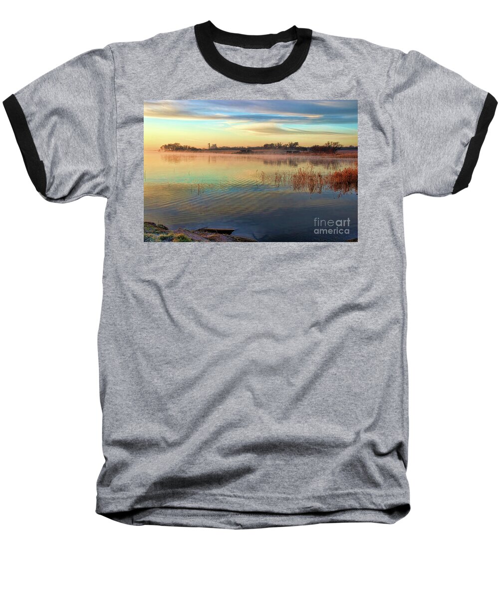 Diana Baseball T-Shirt featuring the photograph A Gentle Morning by Diana Mary Sharpton