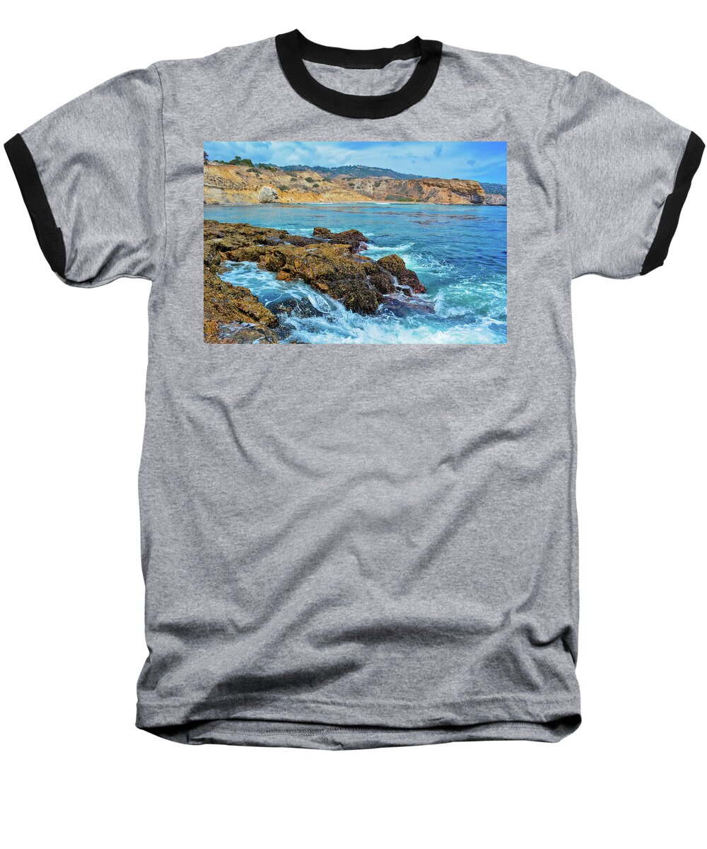 Los Angeles Baseball T-Shirt featuring the photograph Abalone Cove Shoreline Park Sacred Cove by Kyle Hanson