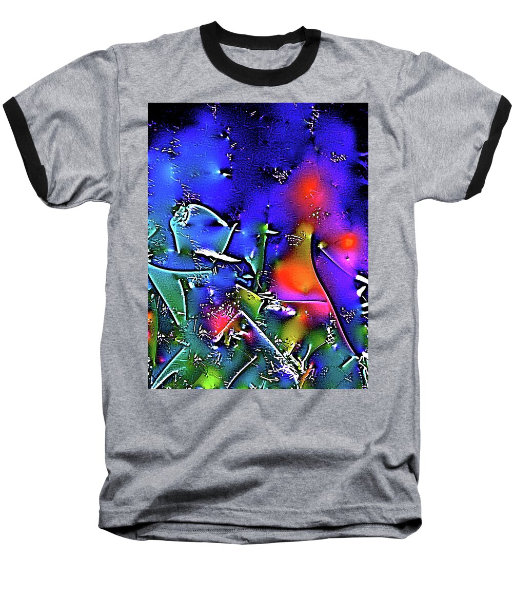 Abstract Baseball T-Shirt featuring the photograph Abstract 12 by Pamela Cooper