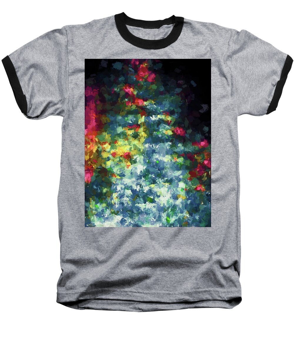 Abstract Baseball T-Shirt featuring the photograph Abstract 124 by Pamela Cooper