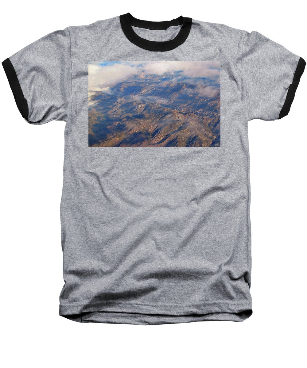 Aerial From Baseball T-Shirt featuring the photograph Aerial View of California by Connie Fox
