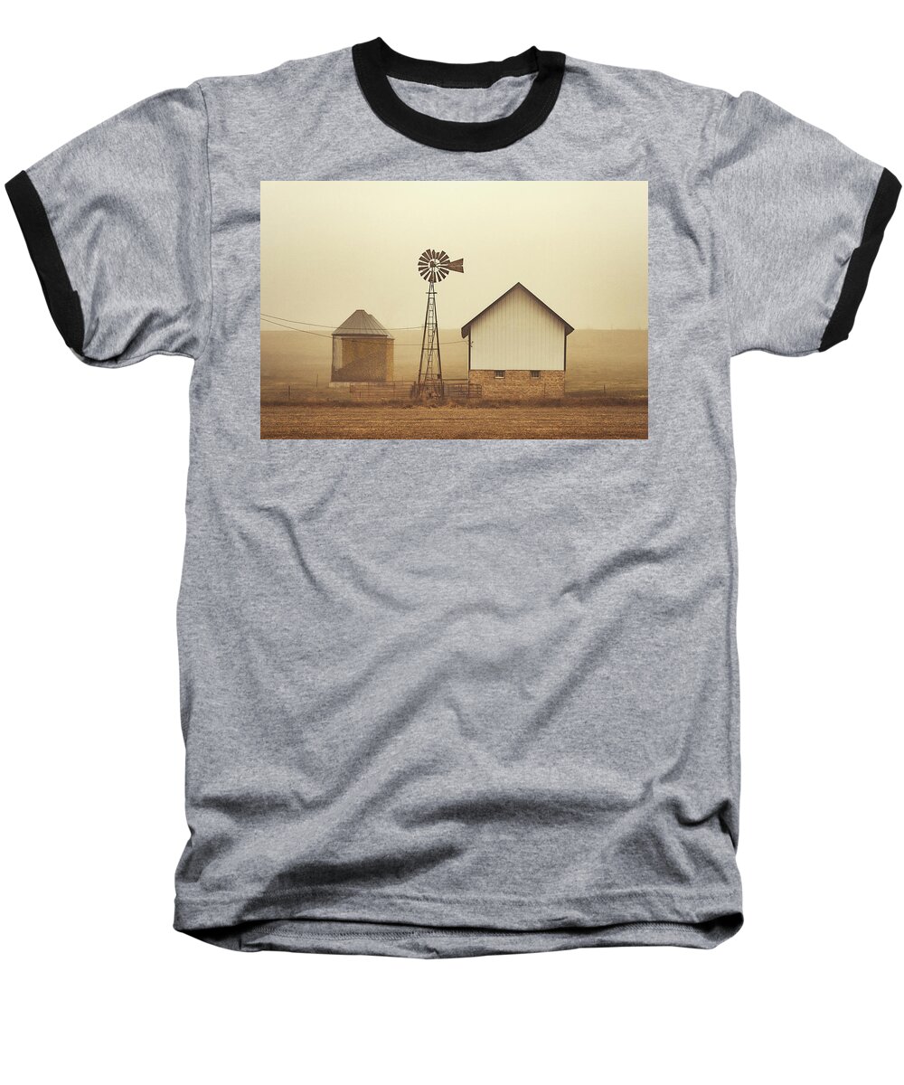Farm Baseball T-Shirt featuring the photograph Albertson Farm by Todd Klassy