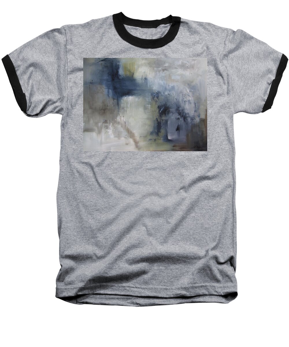 Abstract Baseball T-Shirt featuring the painting All is not known by Roberta Rotunda