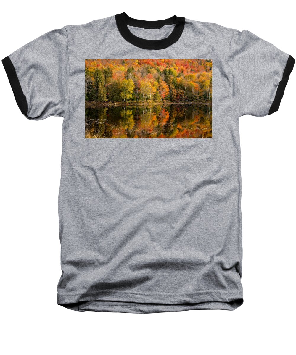 Adk Baseball T-Shirt featuring the photograph An Adirondack Autumn by Rod Best