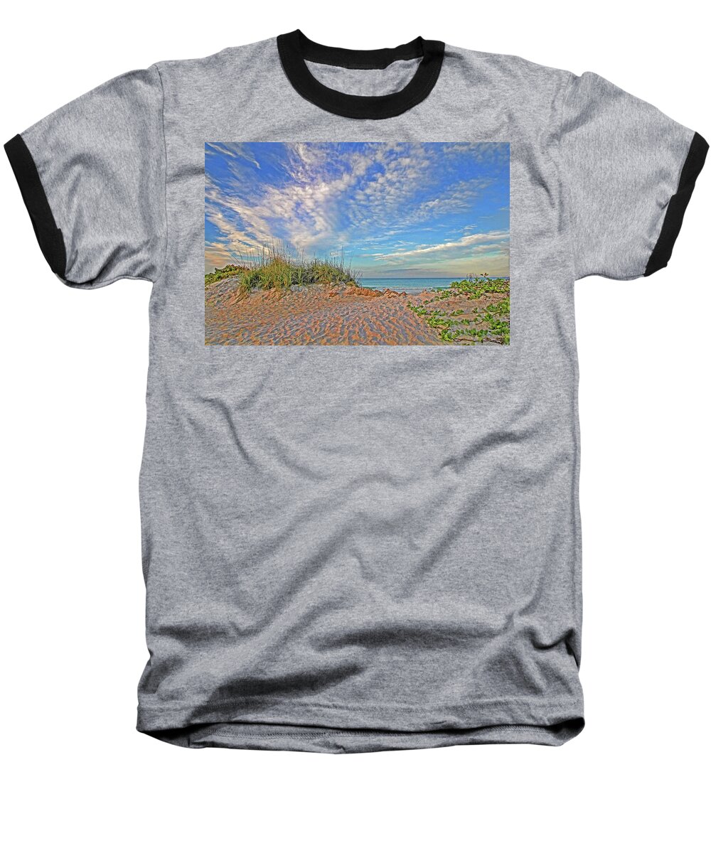 Beach Baseball T-Shirt featuring the photograph An Invitation - Florida Seascape by HH Photography of Florida