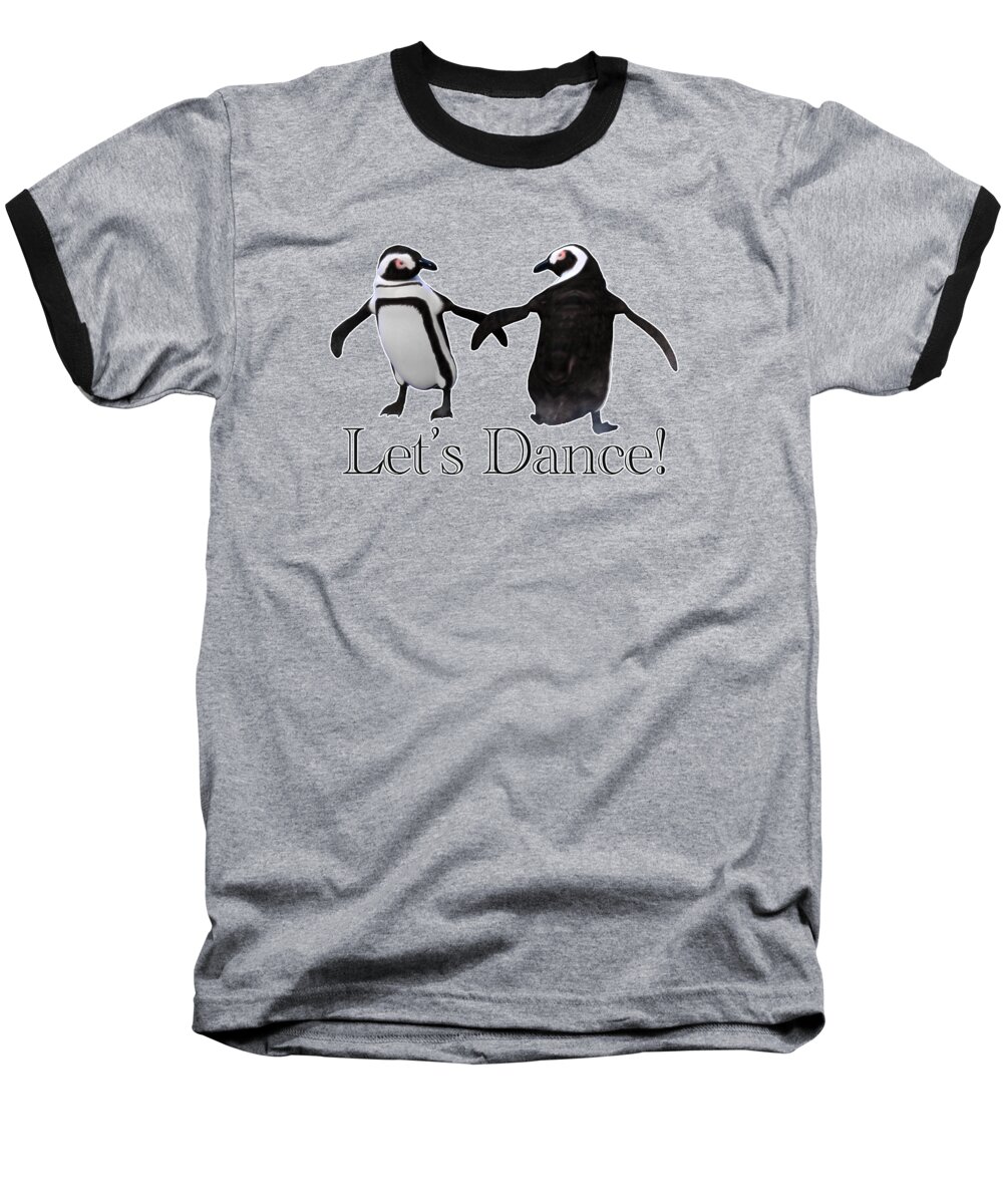 Penguin Dance Baseball T-Shirt featuring the digital art Penguin Dance by Two Hivelys