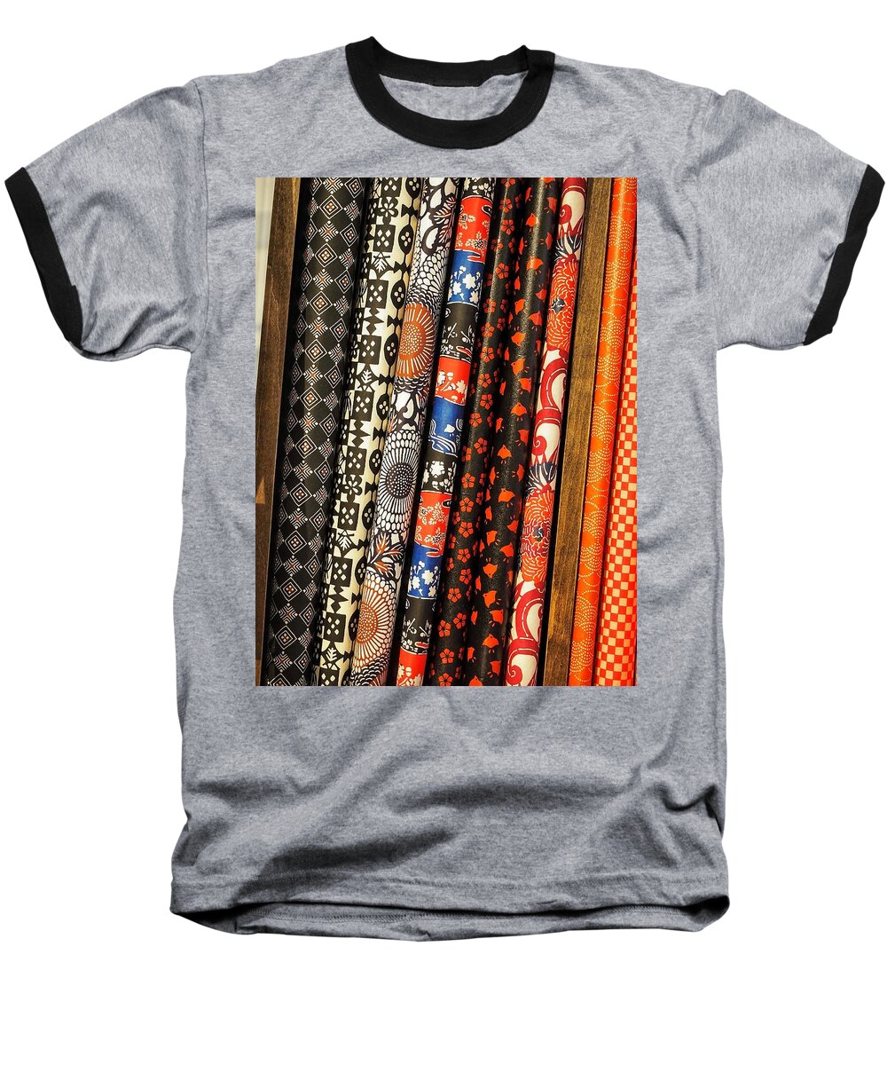 Paper Baseball T-Shirt featuring the photograph Asian Papers by Gia Marie Houck