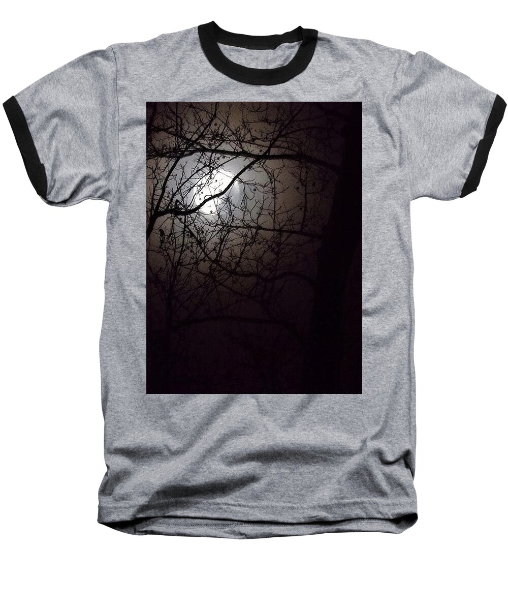  Rougarou Moon Baseball T-Shirt featuring the photograph Beware The Rougarou Moon by John Glass