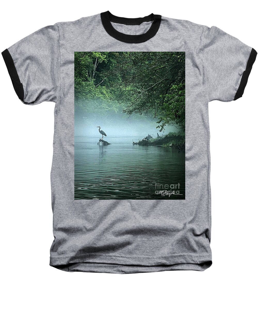 Egret Baseball T-Shirt featuring the photograph Big Bird 1 by Walt Foegelle