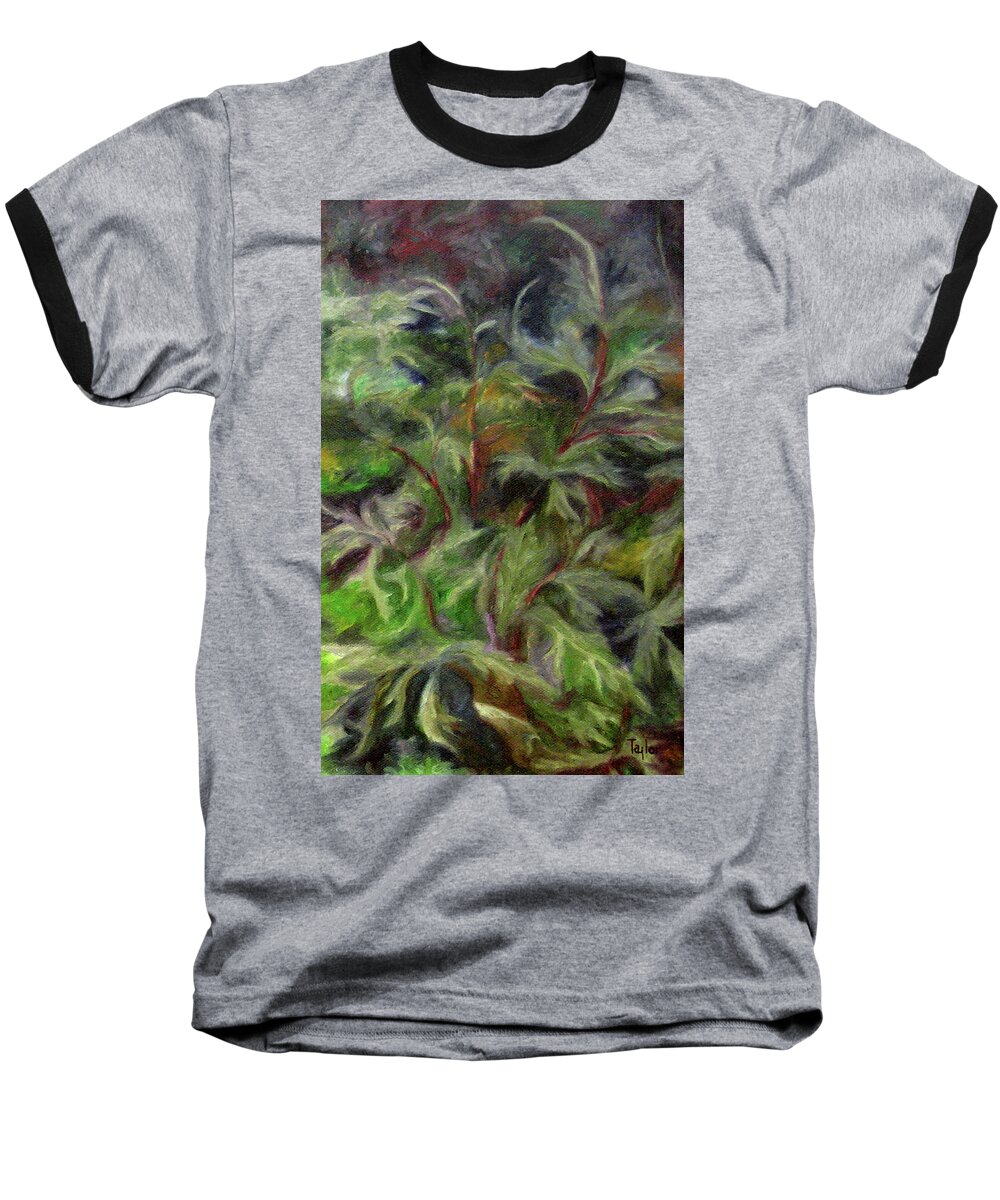 Bees Baseball T-Shirt featuring the painting Black Cohosh by FT McKinstry
