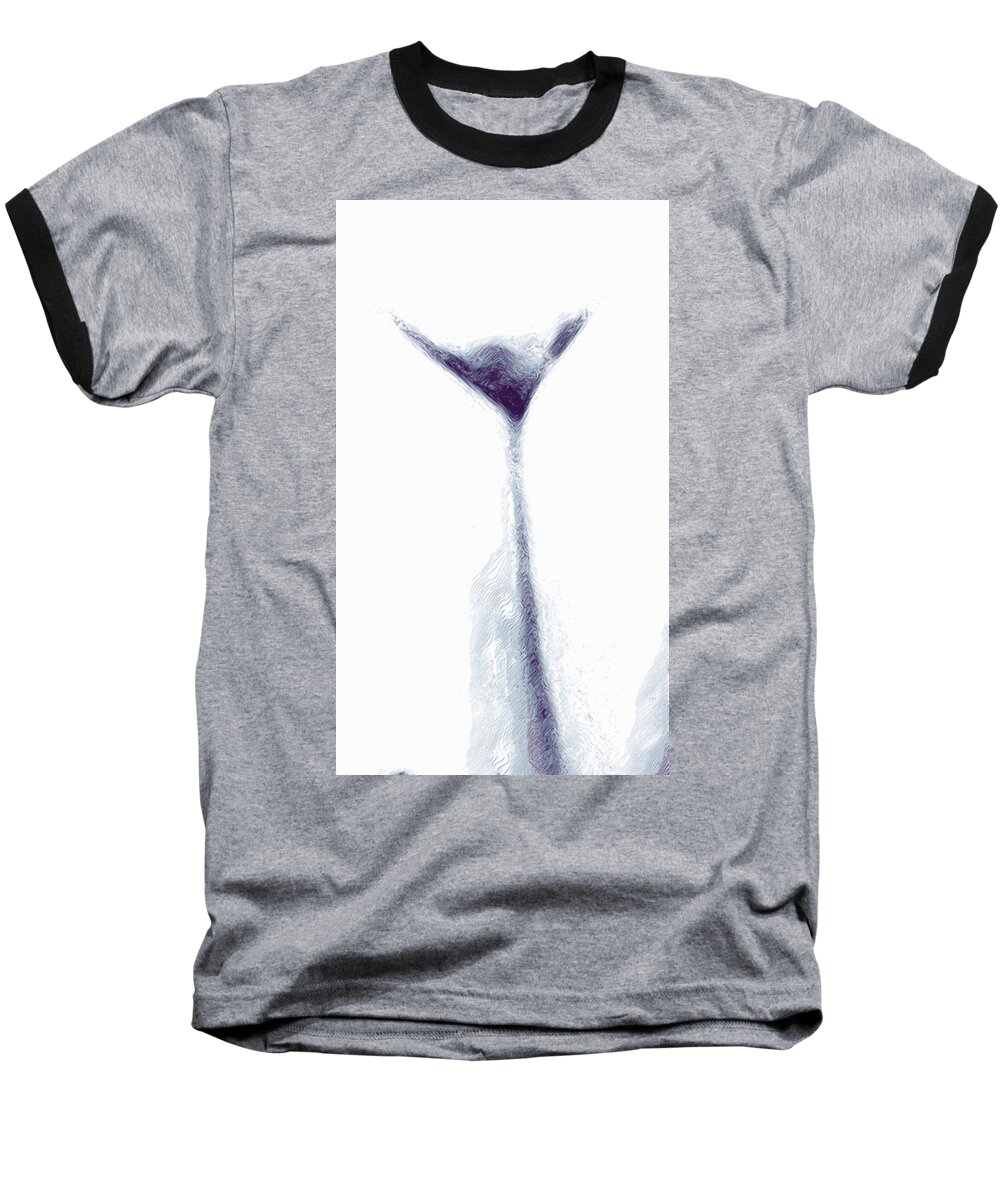 Abstract Baseball T-Shirt featuring the digital art Blooming Beauty by James Barnes