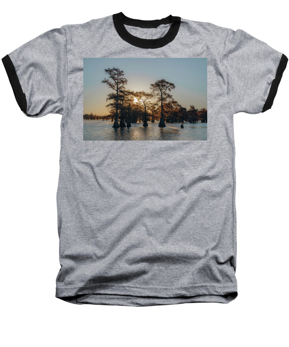 Landscape Baseball T-Shirt featuring the photograph Blue Light by Iris Greenwell