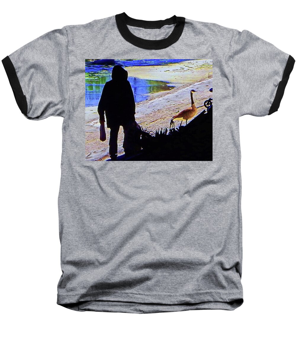 Bird Baseball T-Shirt featuring the photograph Bridge Buddies by Andrew Lawrence