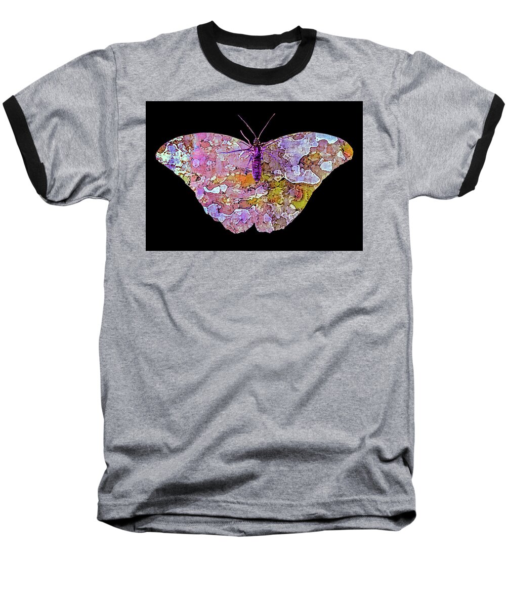 Blue Baseball T-Shirt featuring the photograph Butterfly Pink by David Coblitz