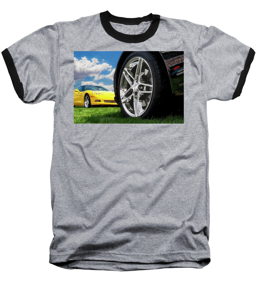  Vettes Baseball T-Shirt featuring the photograph C Sixes by Gary Warnimont