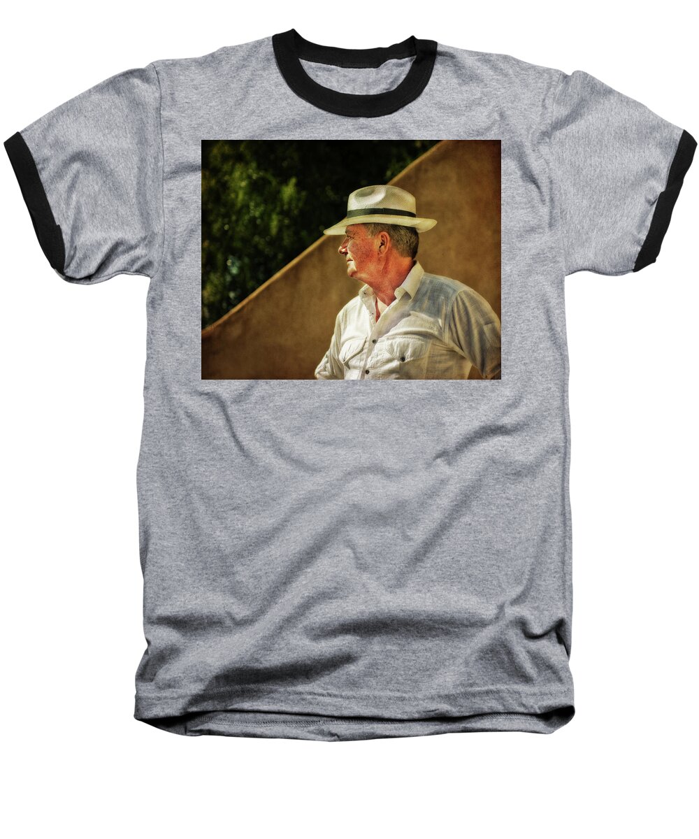 Provence Baseball T-Shirt featuring the photograph Canadian Artist In Provence by CR Courson