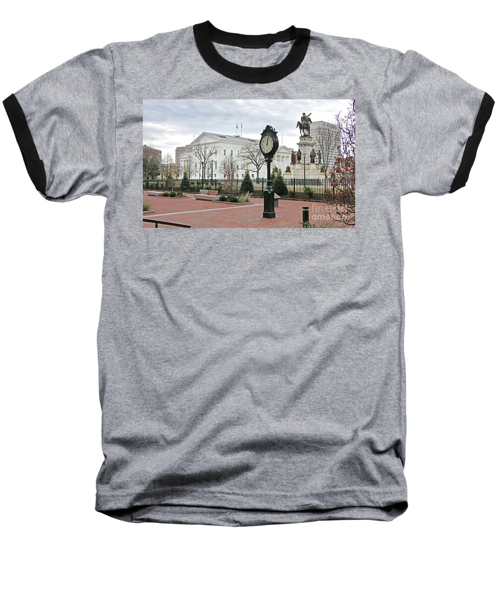 Virginia Baseball T-Shirt featuring the photograph Capitol Square in Richmond Virginia 7945 by Jack Schultz