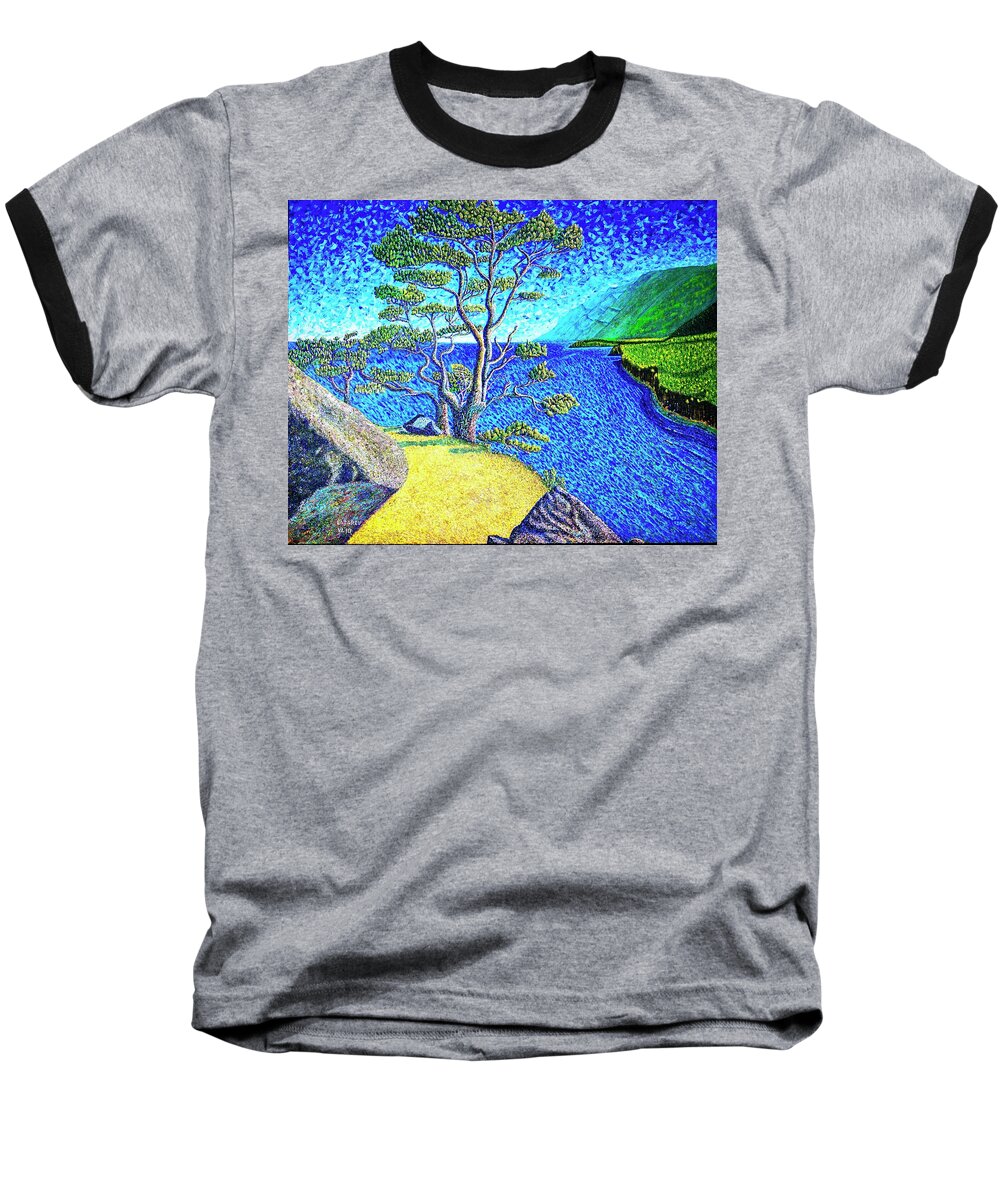Landscape Baseball T-Shirt featuring the painting Cliff by Viktor Lazarev