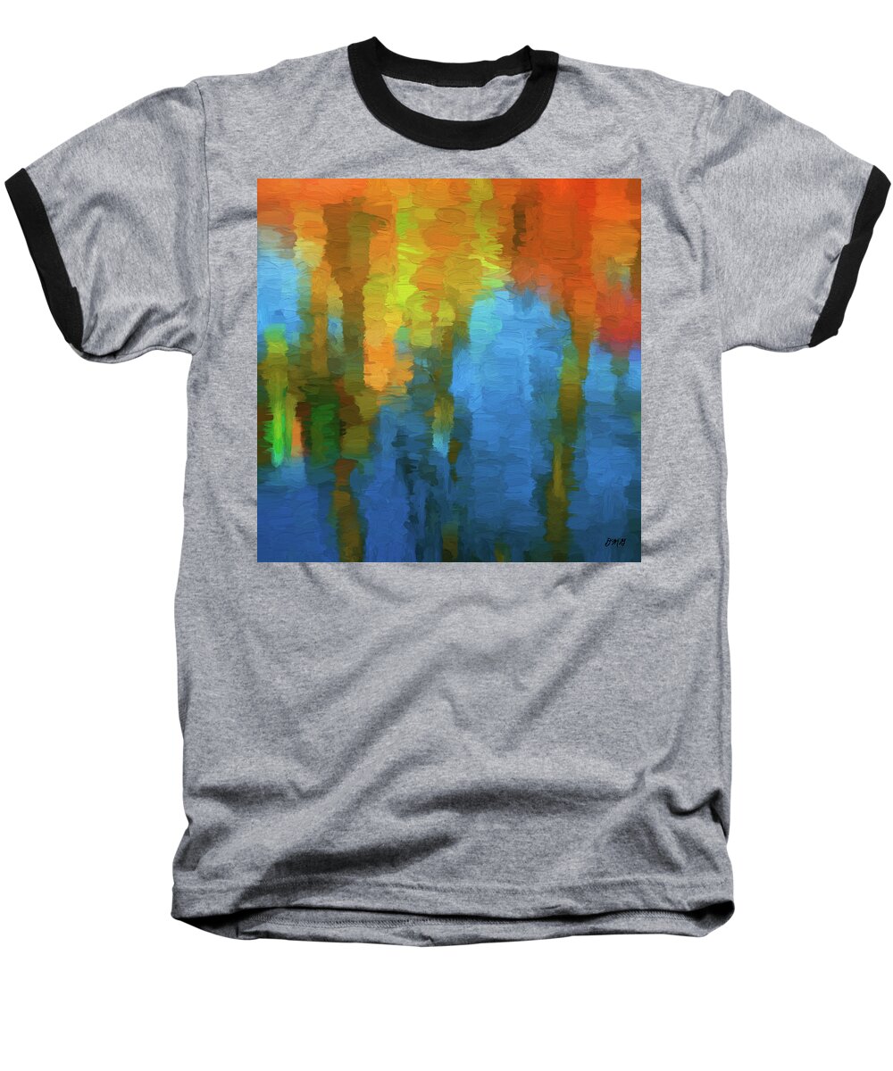 Abstract Baseball T-Shirt featuring the digital art Color Abstraction XXXI by David Gordon