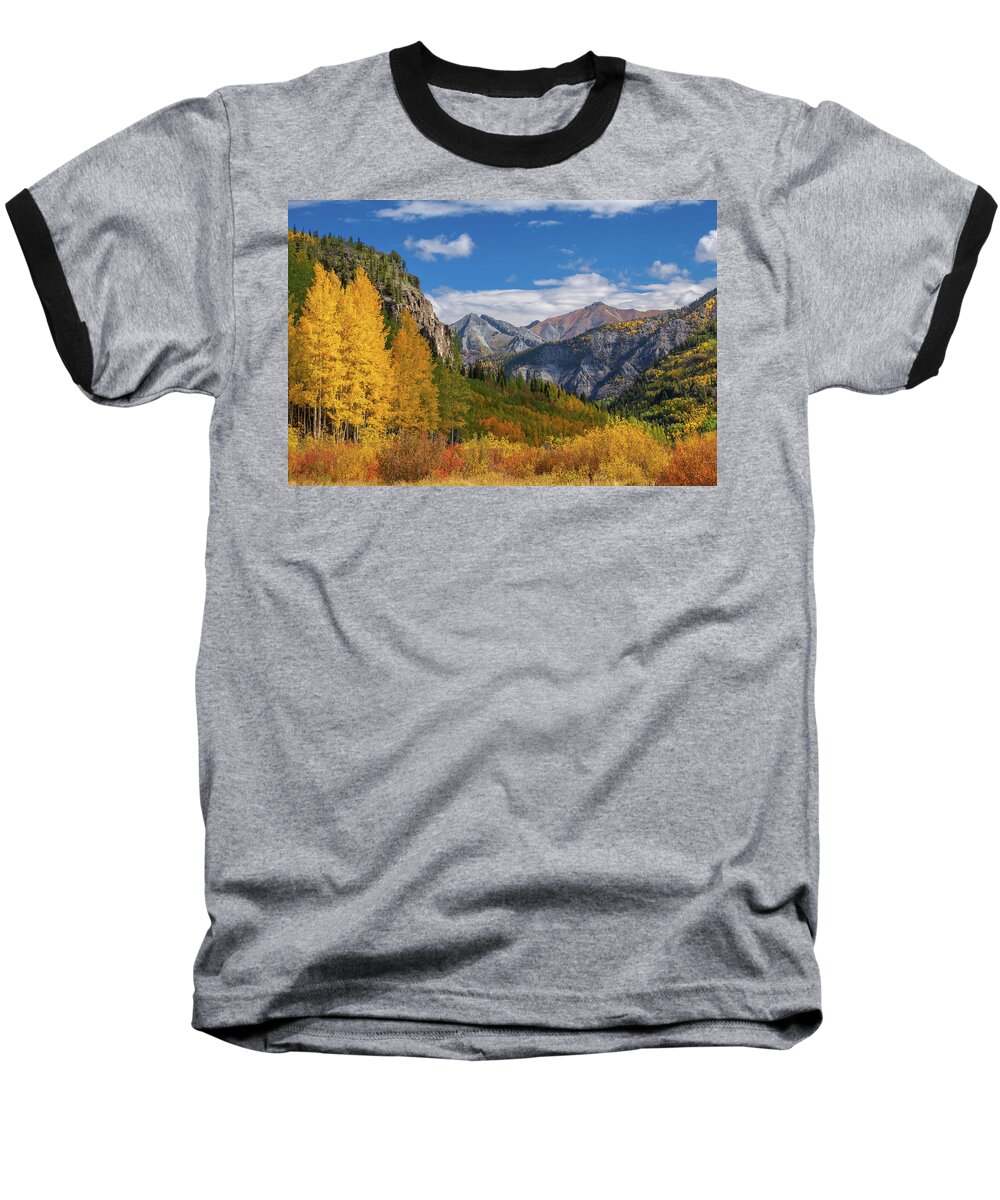 Fall Baseball T-Shirt featuring the photograph Colorado's Carpet of Color by Darren White