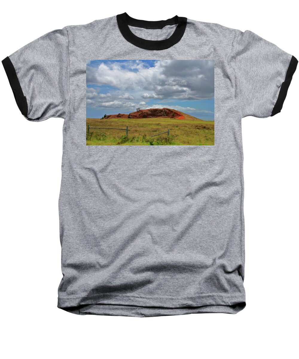 County Side Haleakalā National Park Baseball T-Shirt featuring the photograph County Side Haleakala National Park by Linda Sannuti