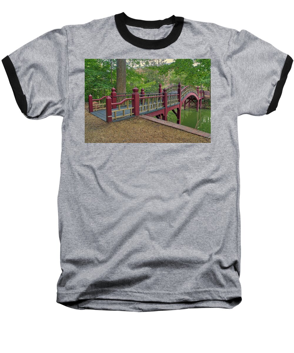 Crim Dell W&m Baseball T-Shirt featuring the photograph Crim Dell Bridge by Jerry Gammon