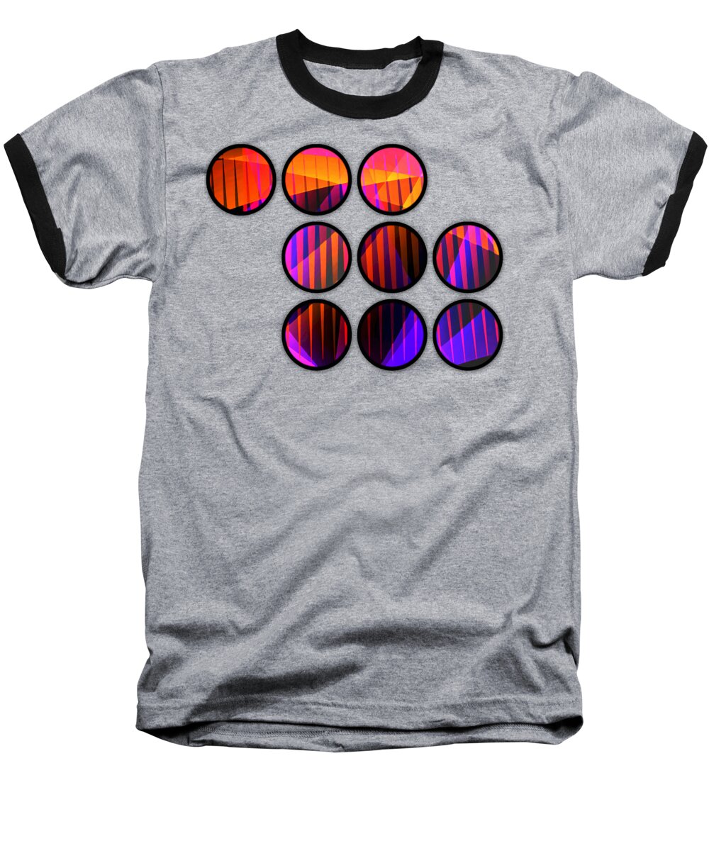 Discus Baseball T-Shirt featuring the digital art Discus by Susan Maxwell Schmidt