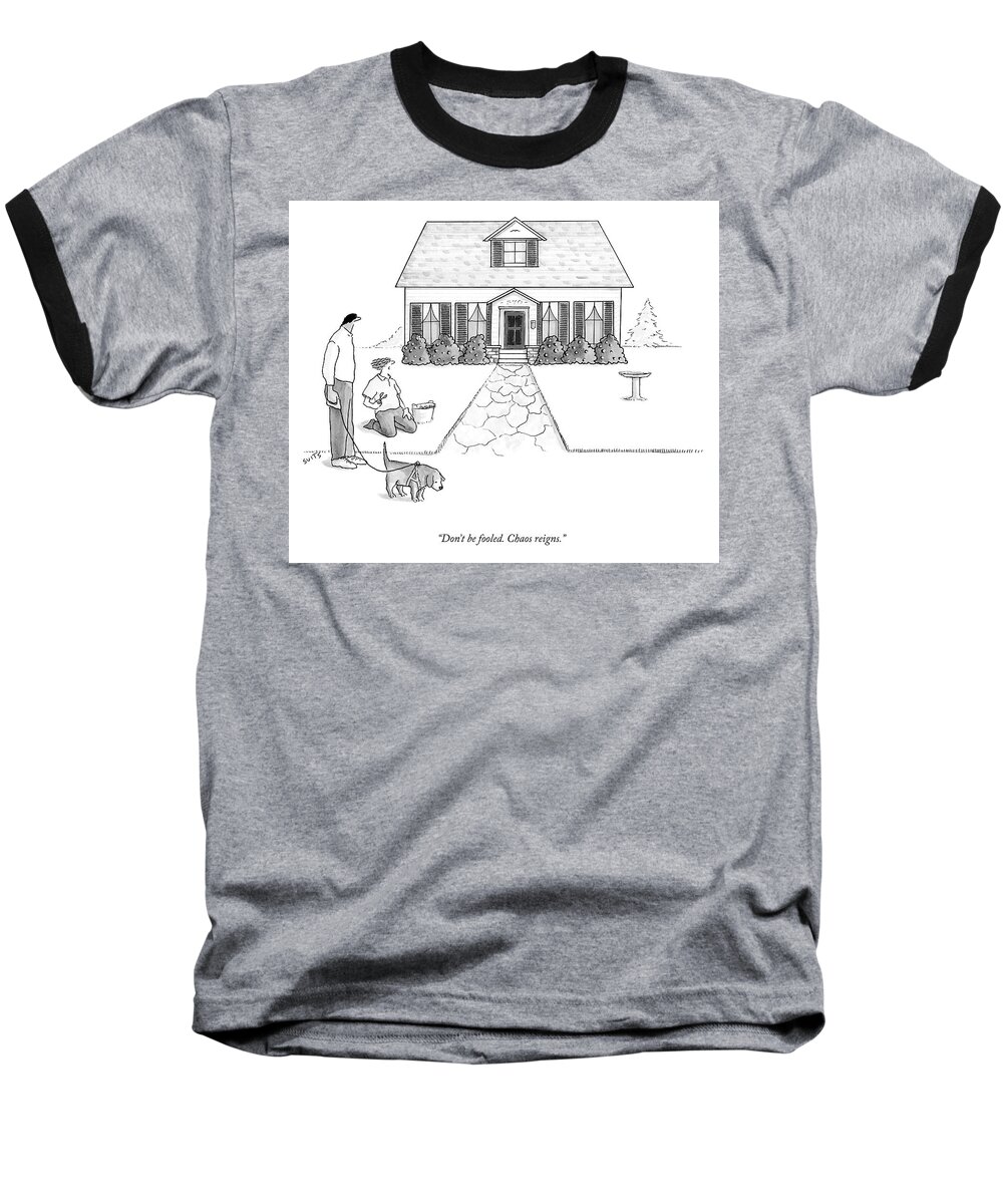 A26499 Baseball T-Shirt featuring the drawing Don't Be Fooled by Julia Suits