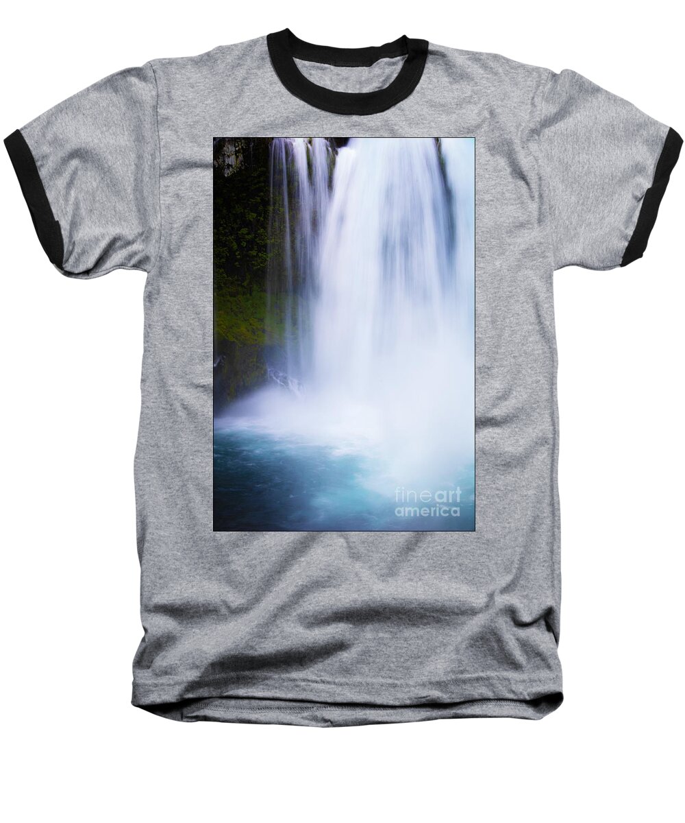 Waterfall Baseball T-Shirt featuring the photograph Double Falls by Janie Johnson