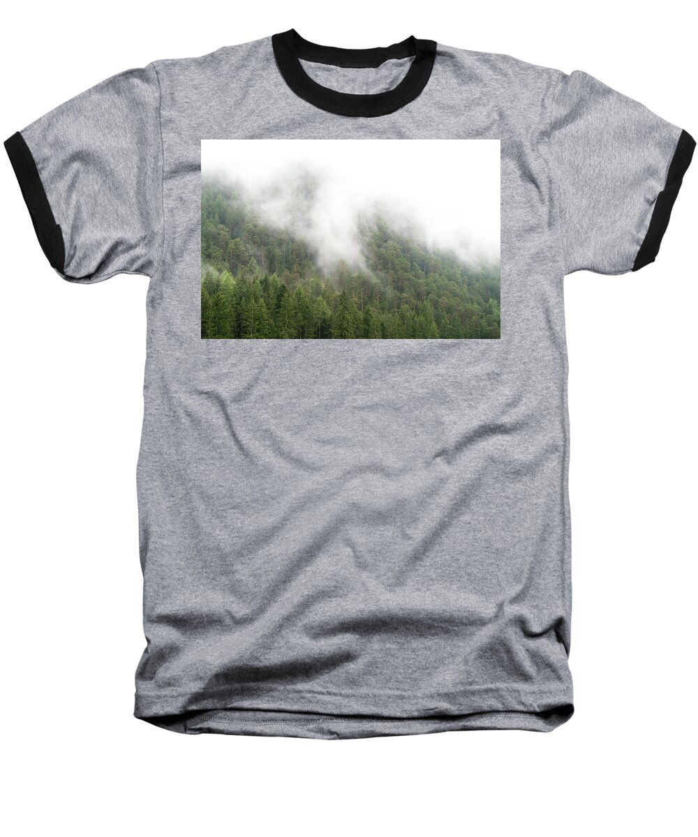 Clouds Baseball T-Shirt featuring the photograph DSC08391 - Forest Clouds by Marco Missiaja