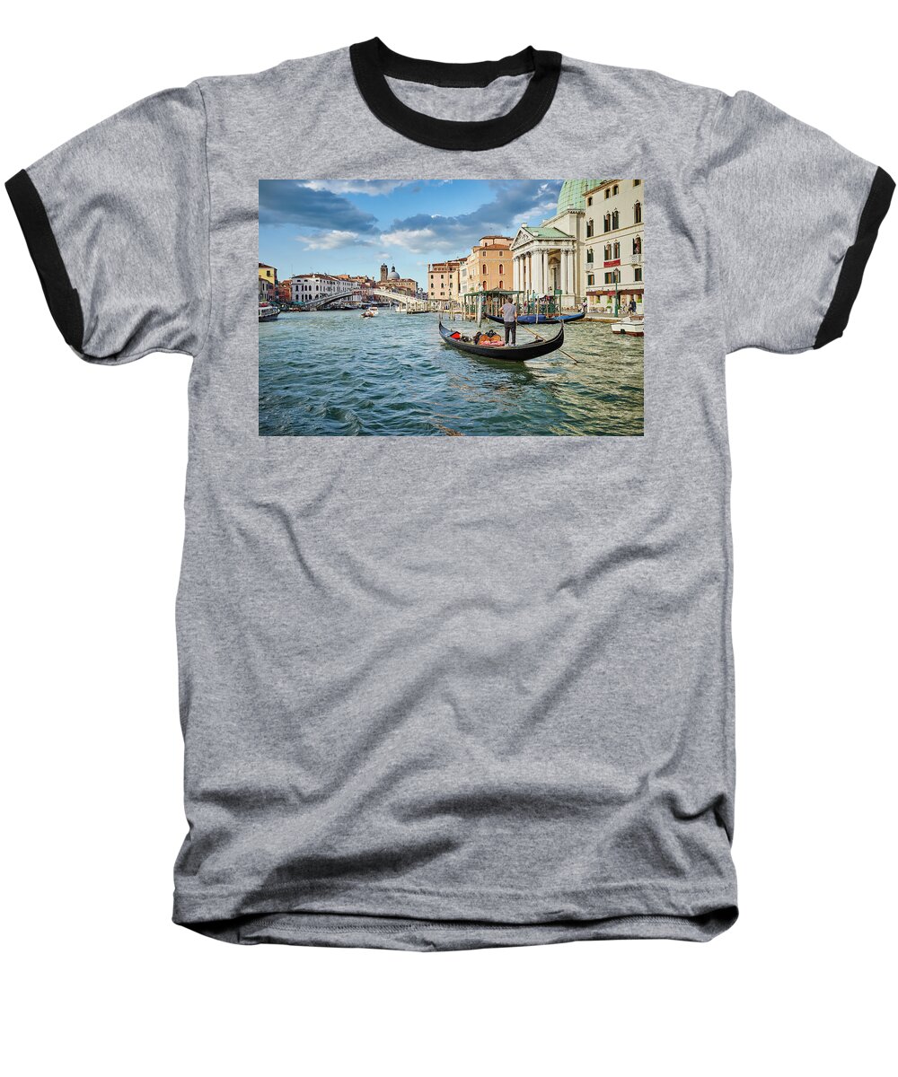 Fine Art Baseball T-Shirt featuring the photograph Dsc9528 - Ponte degli Scalzi, Venice by Marco Missiaja