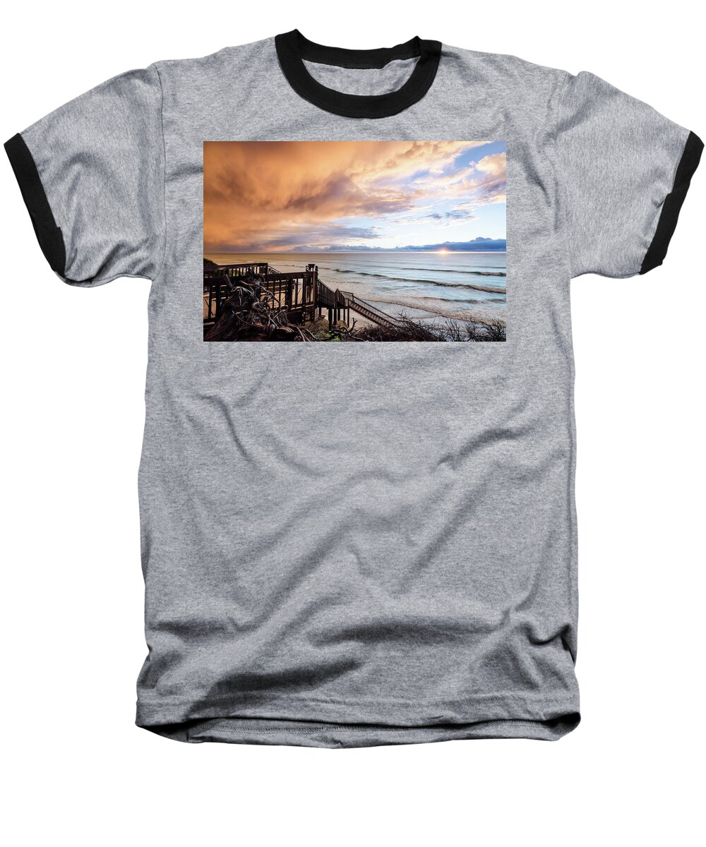 Squall Baseball T-Shirt featuring the photograph Eerie But Beautiful No.2 by Margaret Pitcher