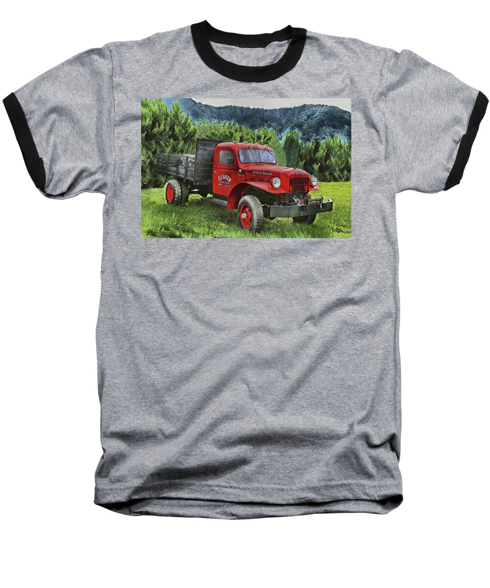 Winch Baseball T-Shirt featuring the photograph Elevated Mountain by Dennis Baswell