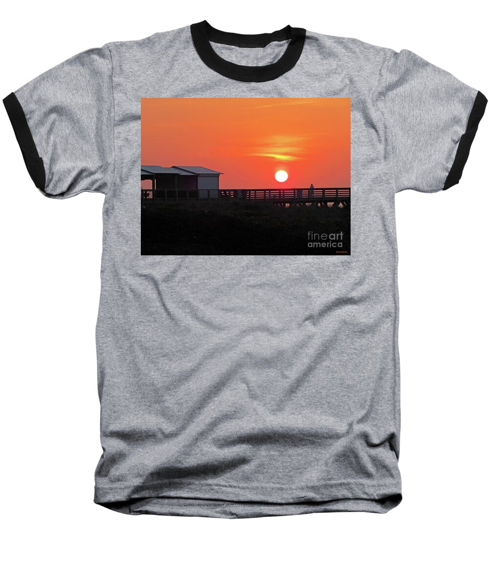 Exiting Of Day Baseball T-Shirt featuring the photograph Exiting of Day by Roberta Byram