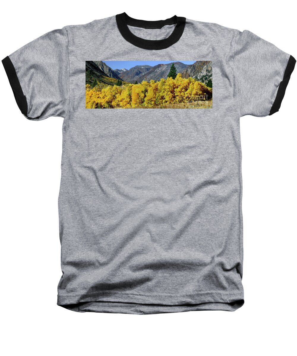 Dave Welling Baseball T-Shirt featuring the photograph Fall Color Eastern Sierras California by Dave Welling