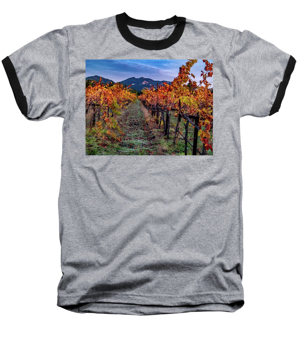 Bill Gallagher Photography Baseball T-Shirt featuring the photograph Fall in Wine Country by Bill Gallagher