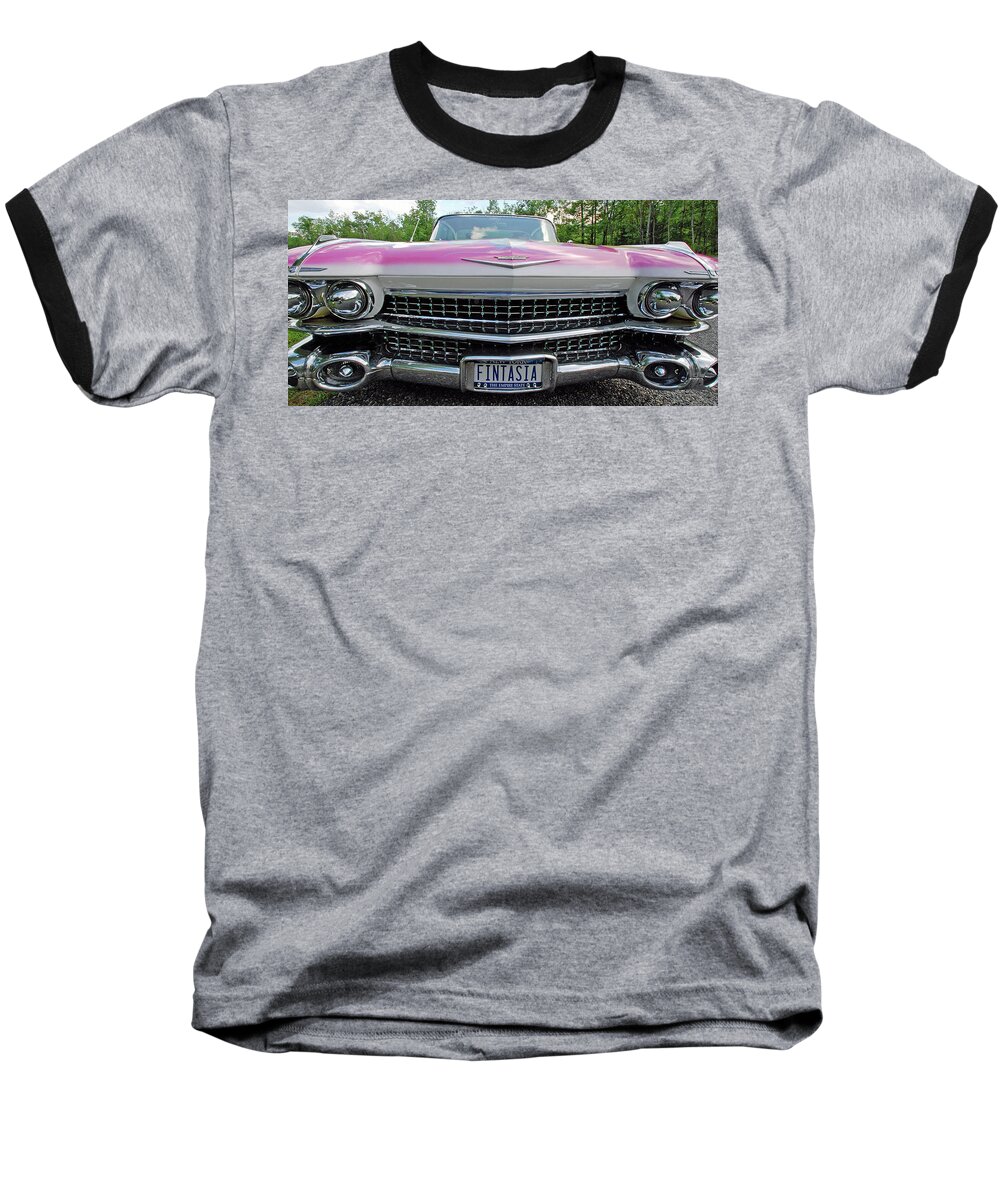 Automobiles Baseball T-Shirt featuring the photograph Fintasia by John Schneider