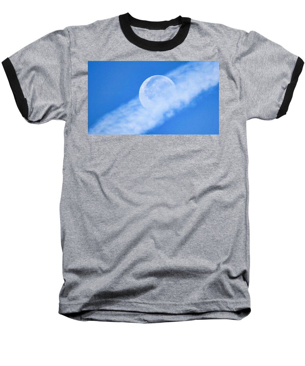 Arizona Baseball T-Shirt featuring the photograph Floating Full Moon in Cancer by Judy Kennedy