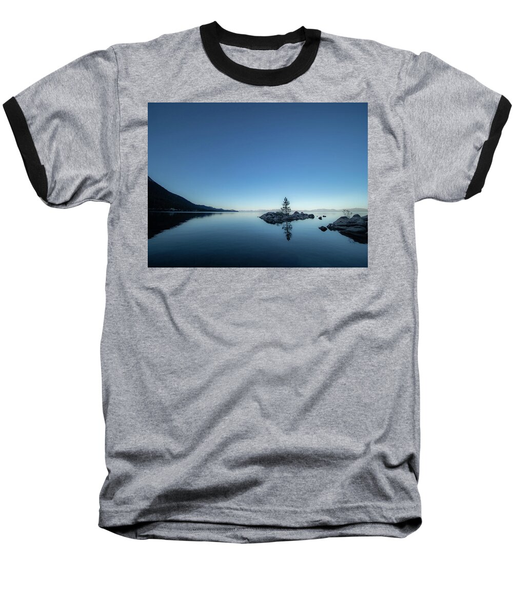 Lake Baseball T-Shirt featuring the photograph Floating island by Martin Gollery