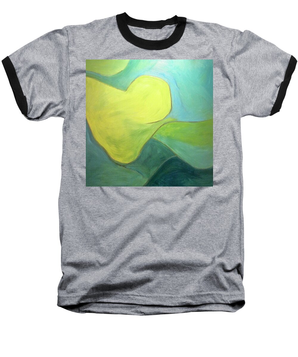 Blue Baseball T-Shirt featuring the painting Following by Steven Miller