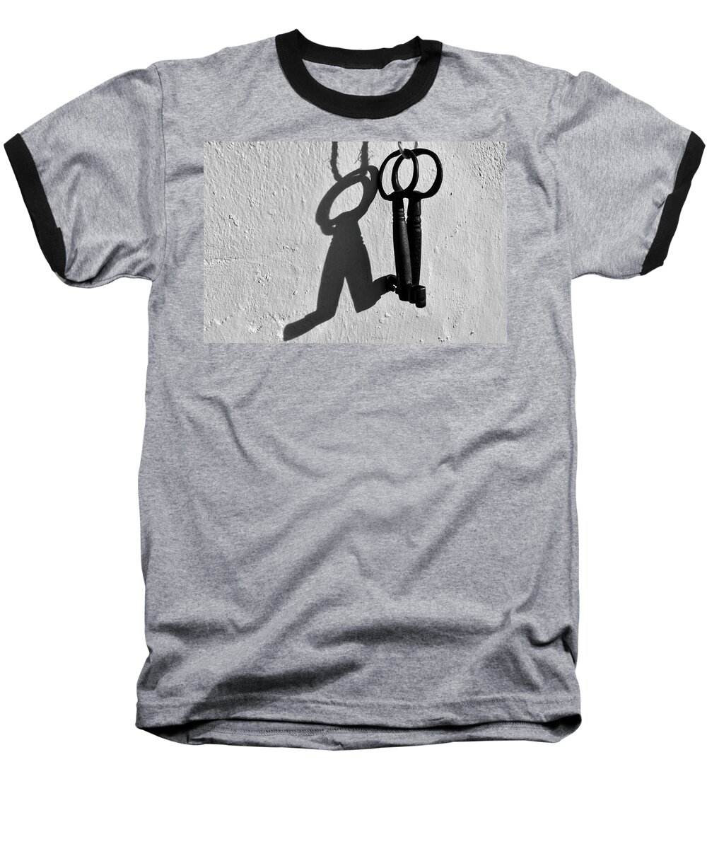 Skeleton Keys Baseball T-Shirt featuring the photograph Forgotten Keys 4 by Angelo DeVal