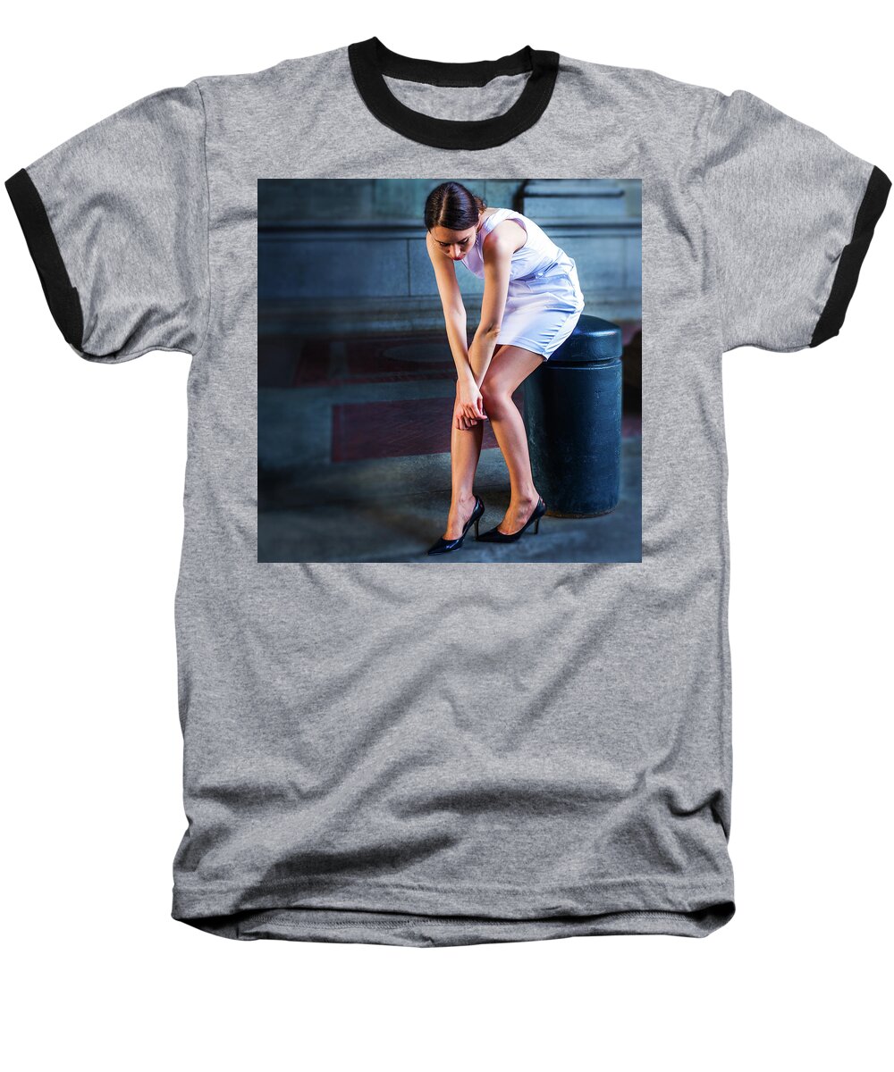 Tired Baseball T-Shirt featuring the photograph Fragile 120609_4587 by Alexander Image