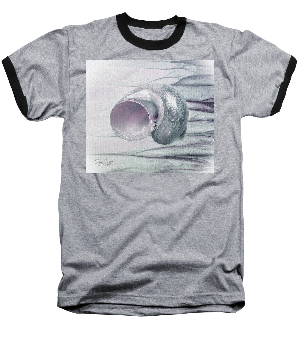 Shell Baseball T-Shirt featuring the photograph Gem Of The Sea by Rene Crystal