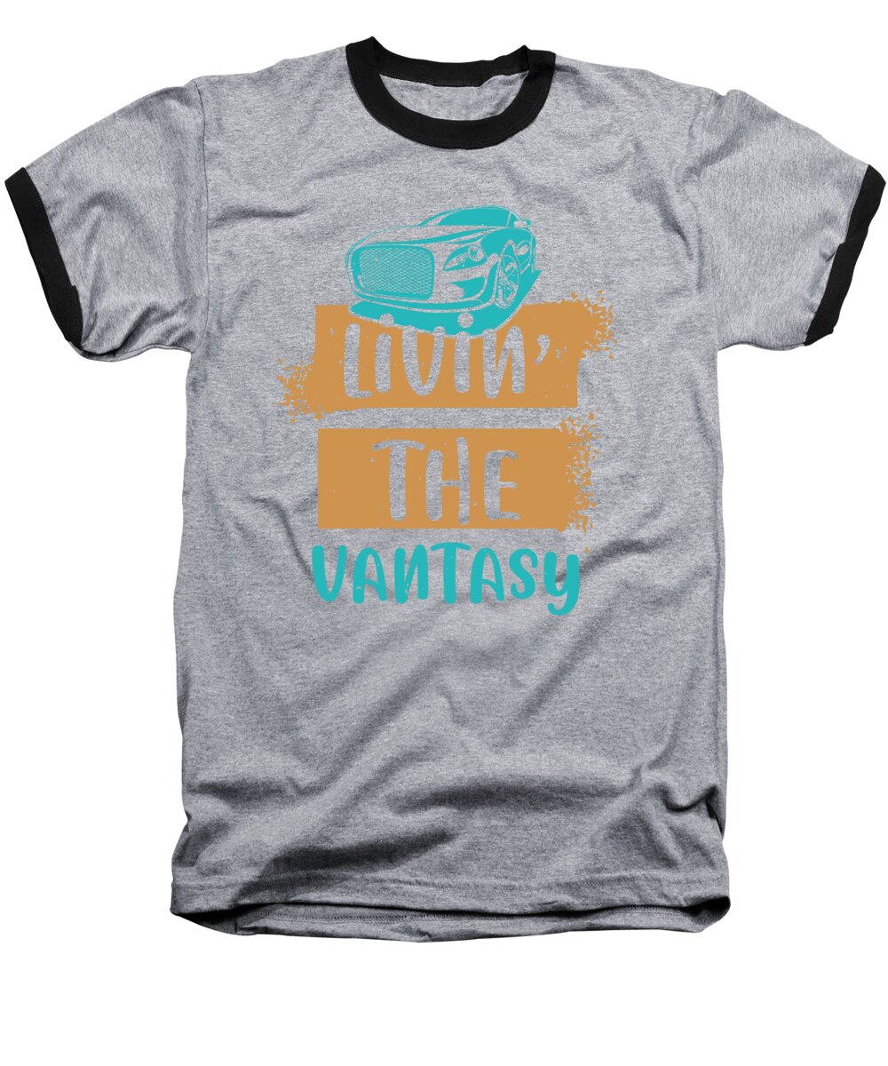 Girls Baseball T-Shirt featuring the digital art Girls Trip Gift Living The Fantasy Funny Women by Jeff Creation