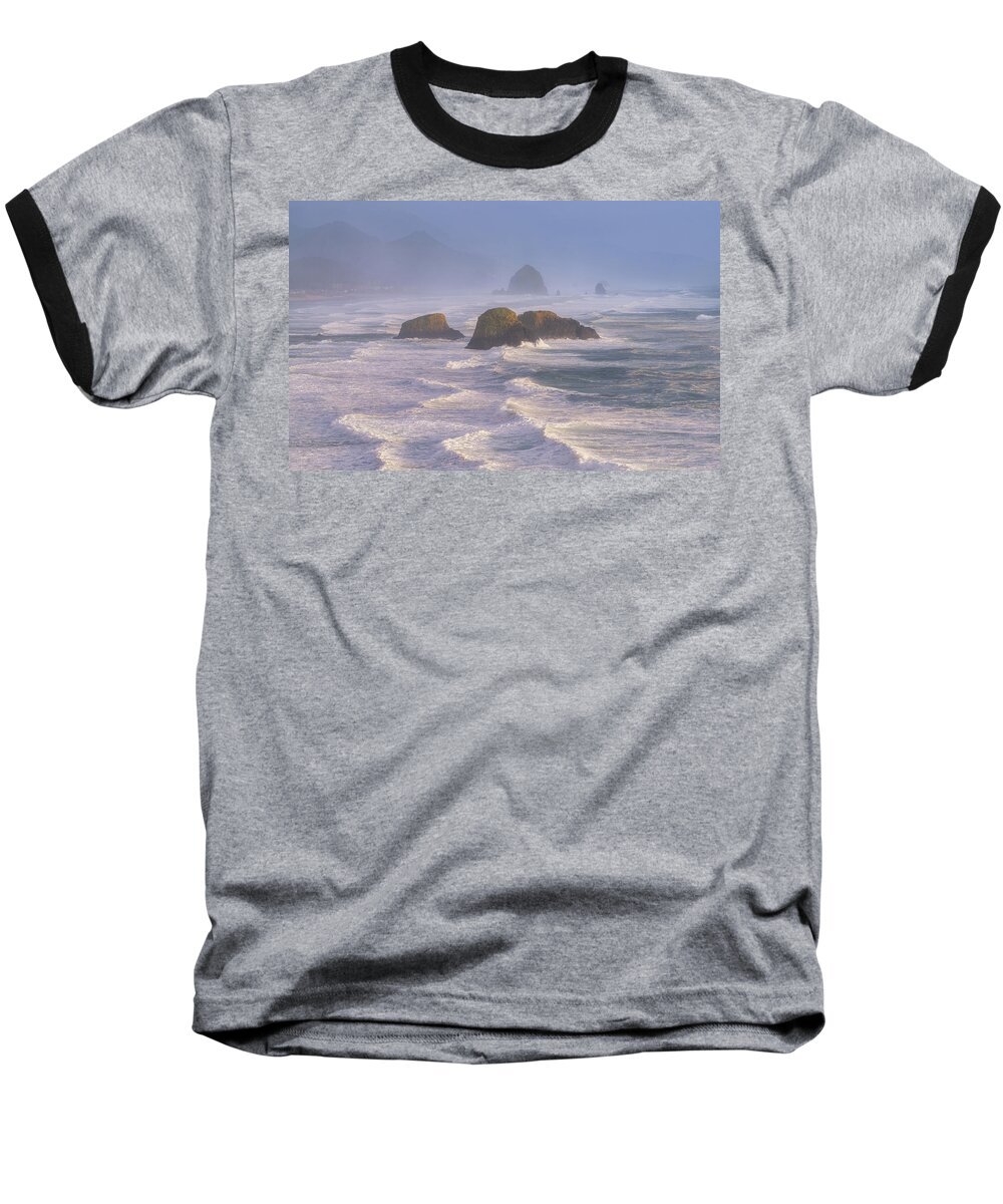 Ecola State Park Baseball T-Shirt featuring the photograph Goonies View - Ecola State Park by Darren White